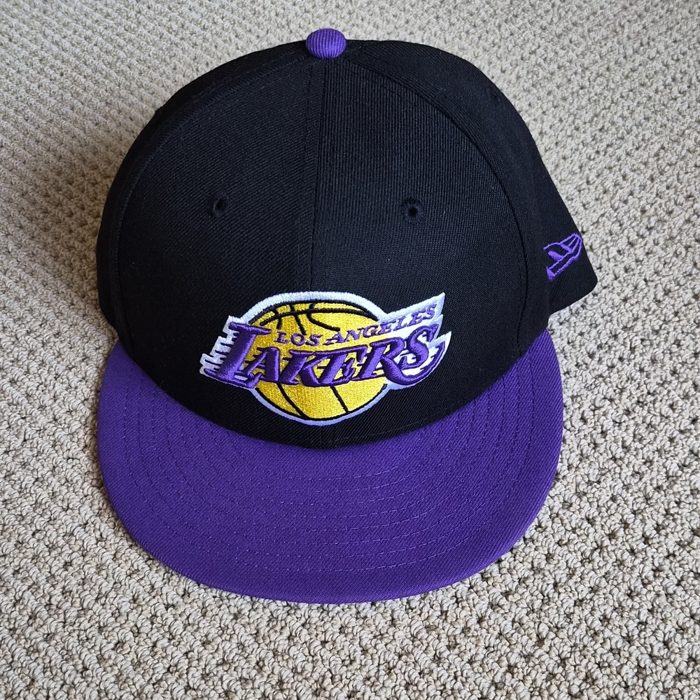 New Era Lakers Black and Purple Hat
